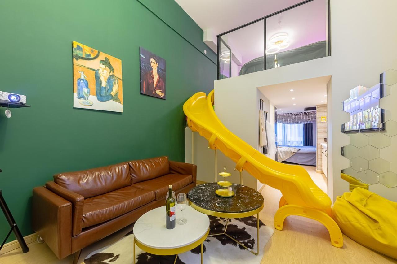 Loft Apartment With Slide Hammock With Movie Viewing 杭州 エクステリア 写真